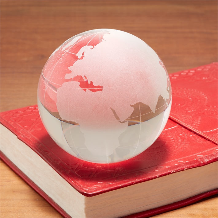 Two's Company Globe Paperweight