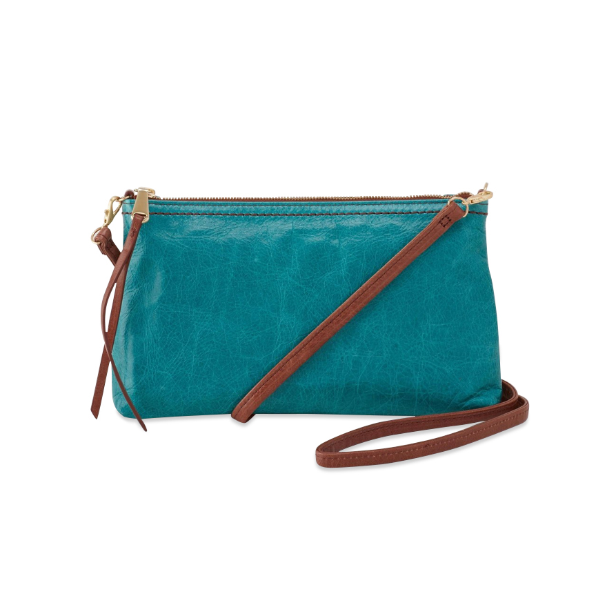 Hobo International Darcy Convertible Crossbody Clutch, Teal Green