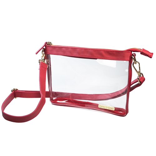 Capri Designs Red Outlined Crossbody- Small