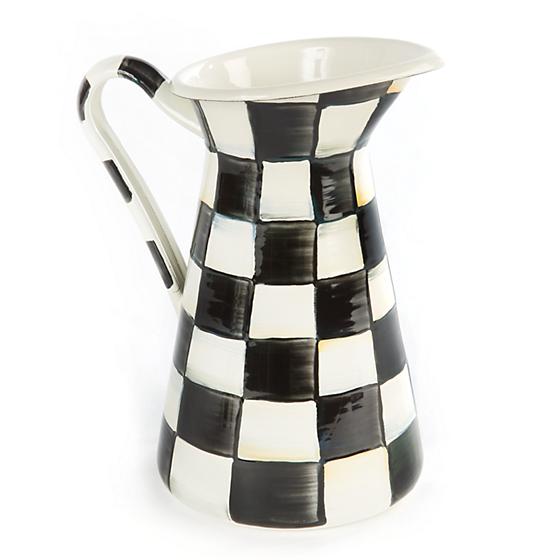 MacKenzie-Childs Courtly Check Practical Pitcher, Medium