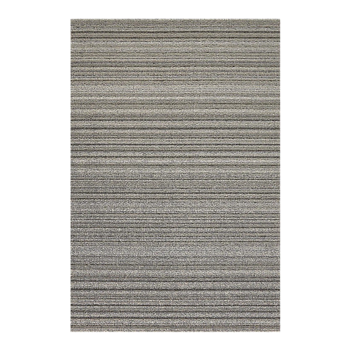 Chilewich Rectangle Skinny Stripe Shag Mat, Birch 36x60