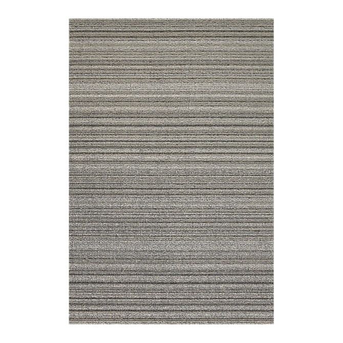 Chilewich Rectangle Skinny Stripe Shag Mat, Birch 36x60