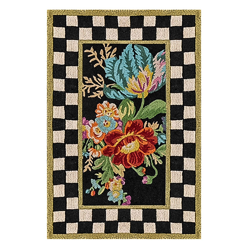 MacKenzie-Childs Flower Market Washable Rug, 2'x3'