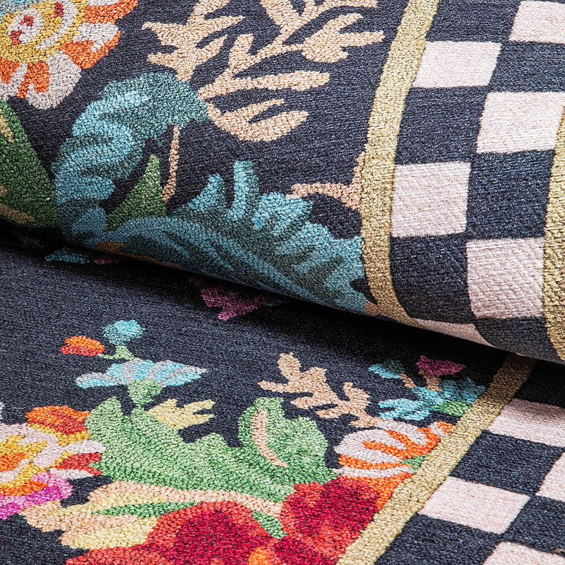 MacKenzie-Childs Flower Market Washable Rug, 2'x3'