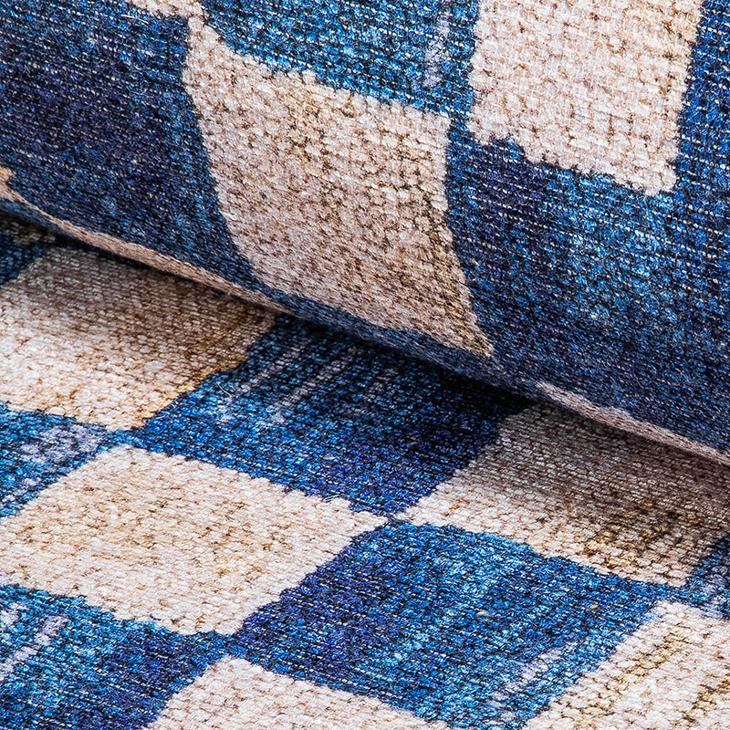 MacKenzie-Childs Truly Royal Check Washable Rug, 2'x3'