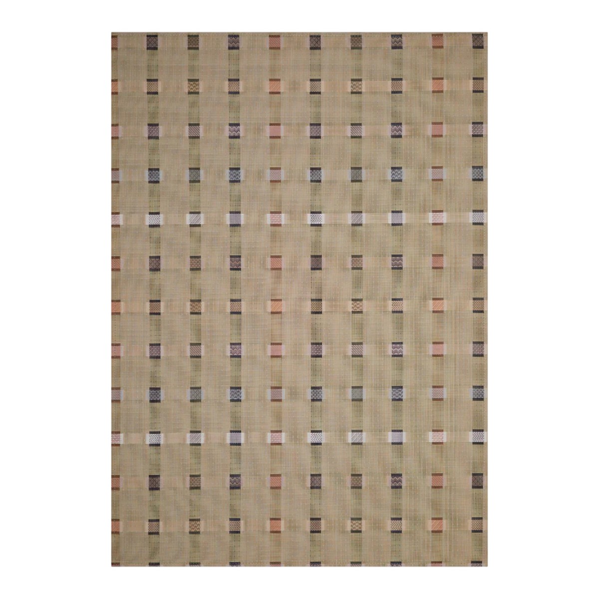Chilewich Rectangle Sampler Rug, Wheat 23x36