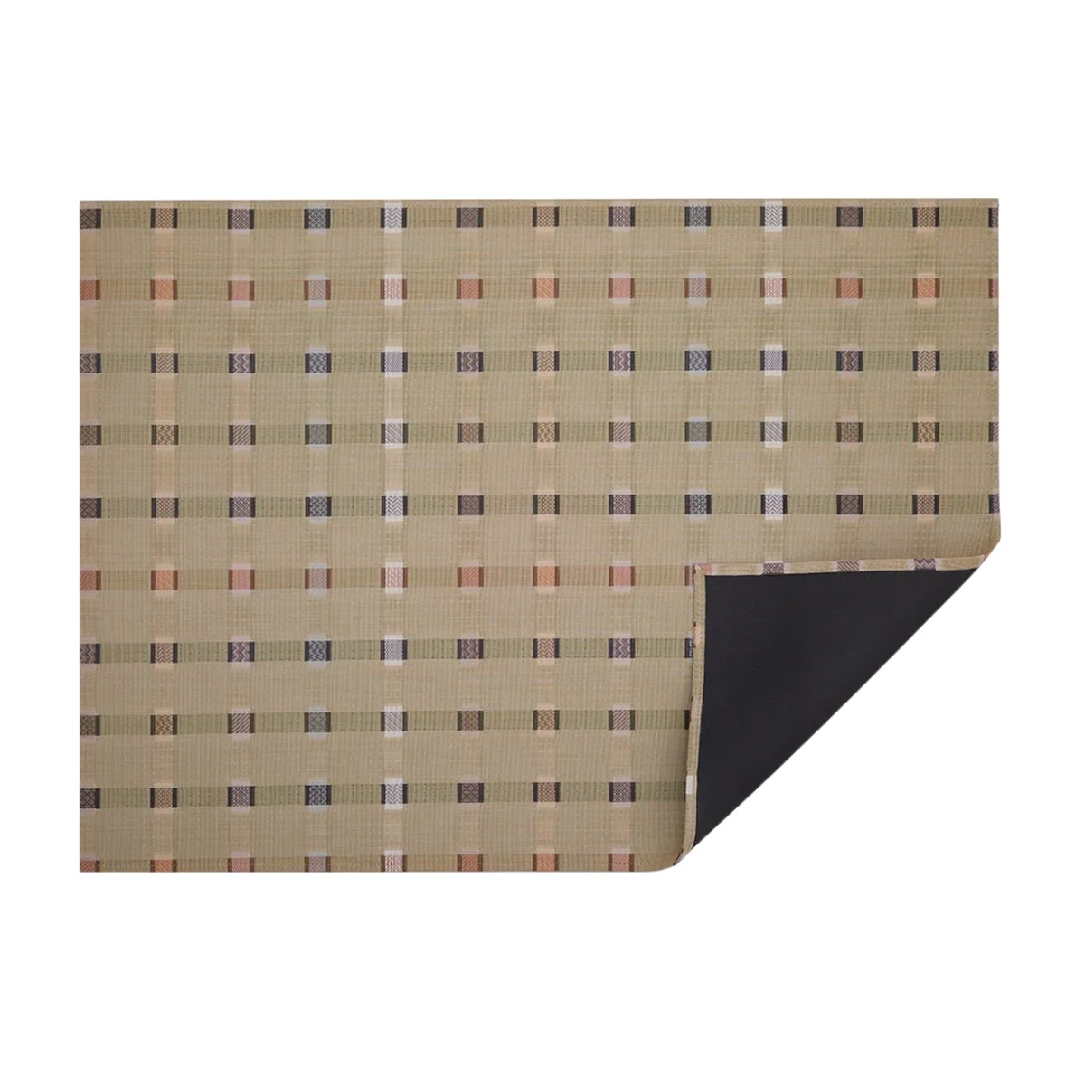 Chilewich Medium Rectangle Sampler Rug, Wheat 35x48