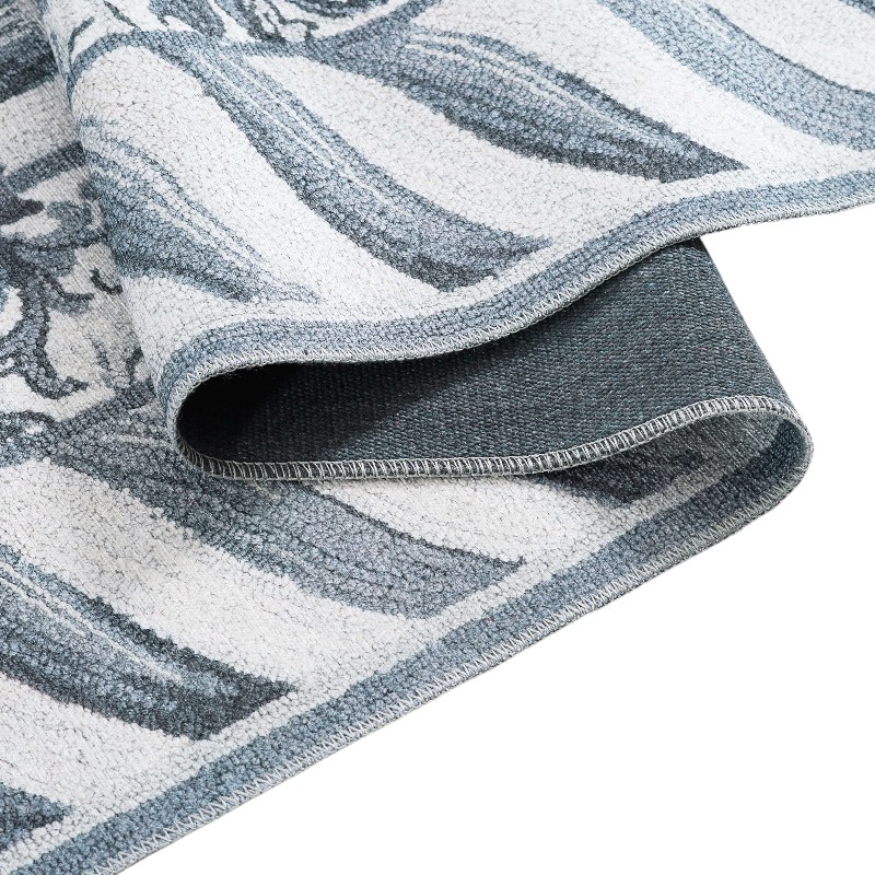 MacKenzie-Childs Sterling Check Washable Rug, 2'x3'