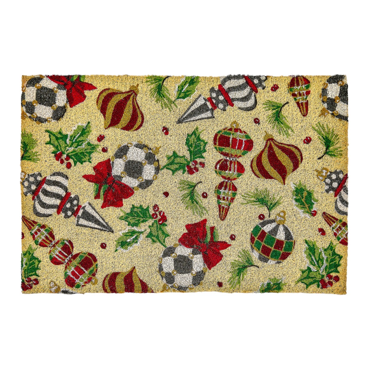 MacKenzie-Childs Deck The Halls Entrance Doormat