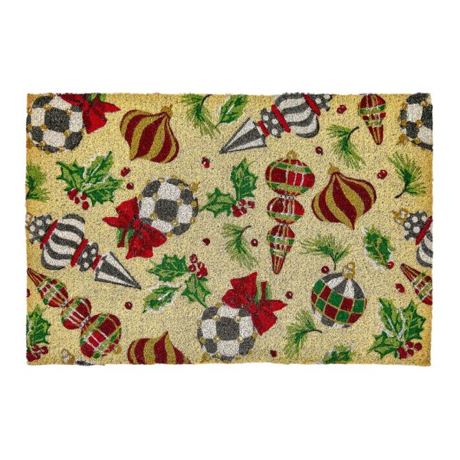 MacKenzie-Childs Deck The Halls Entrance Doormat