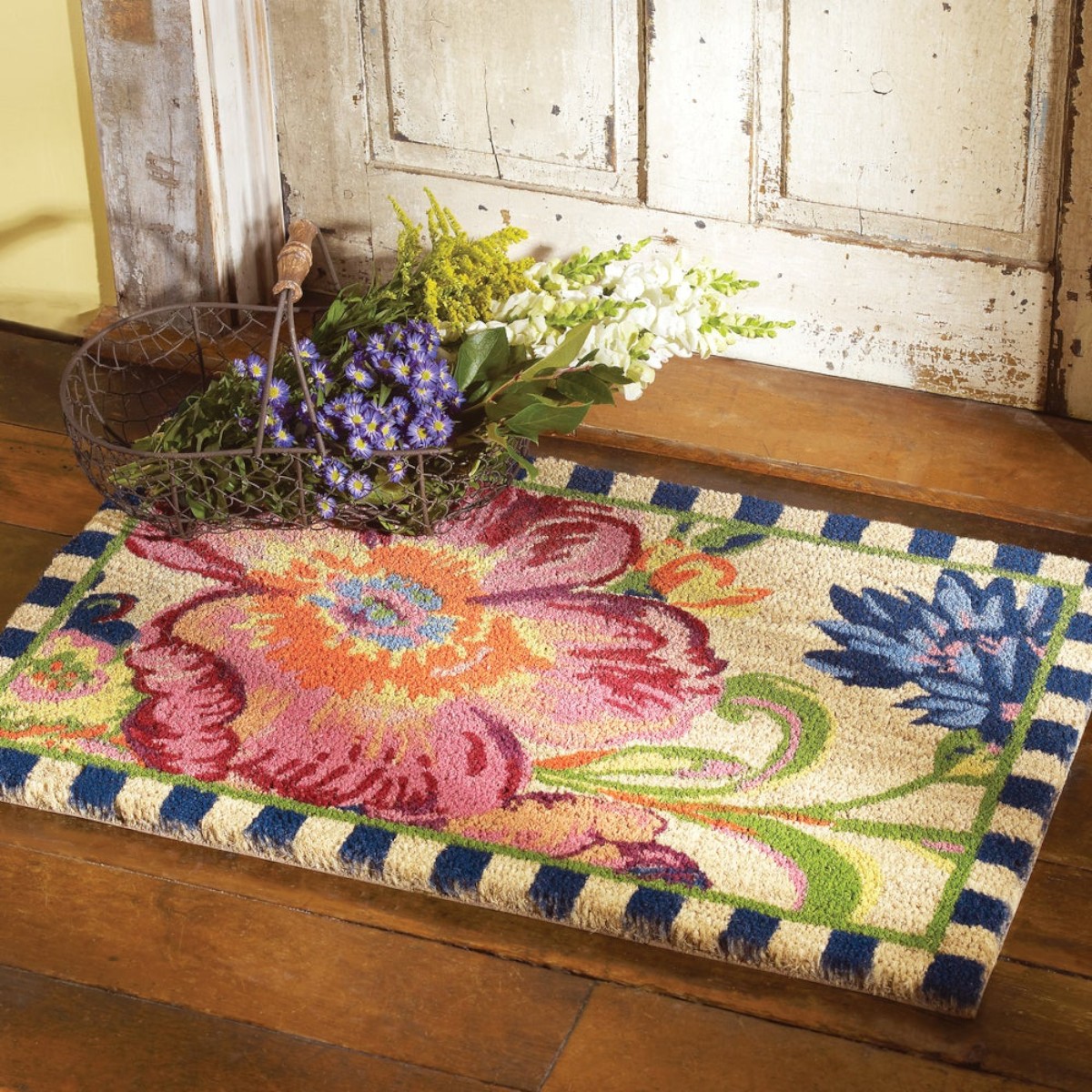MacKenzie-Childs Entrance Mat, Flower Market