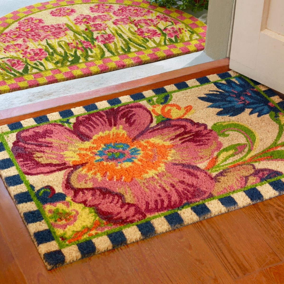 MacKenzie-Childs Entrance Mat, Flower Market