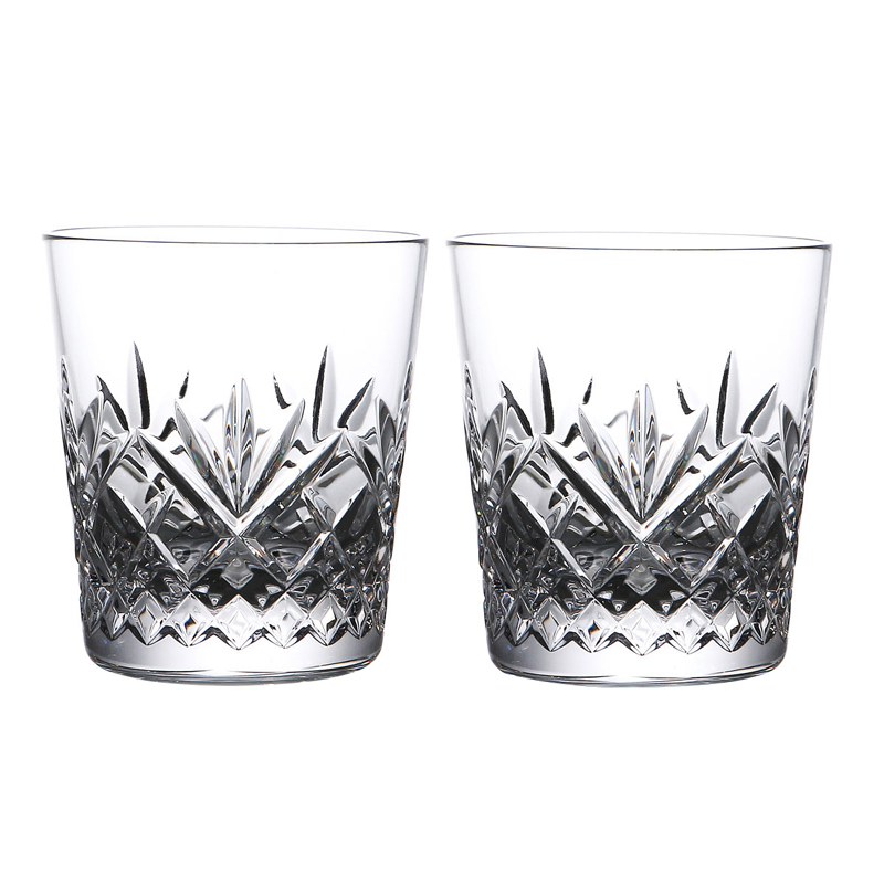 Waterford Crystal Woodmont Double Old Fashioned Tumbler Pair