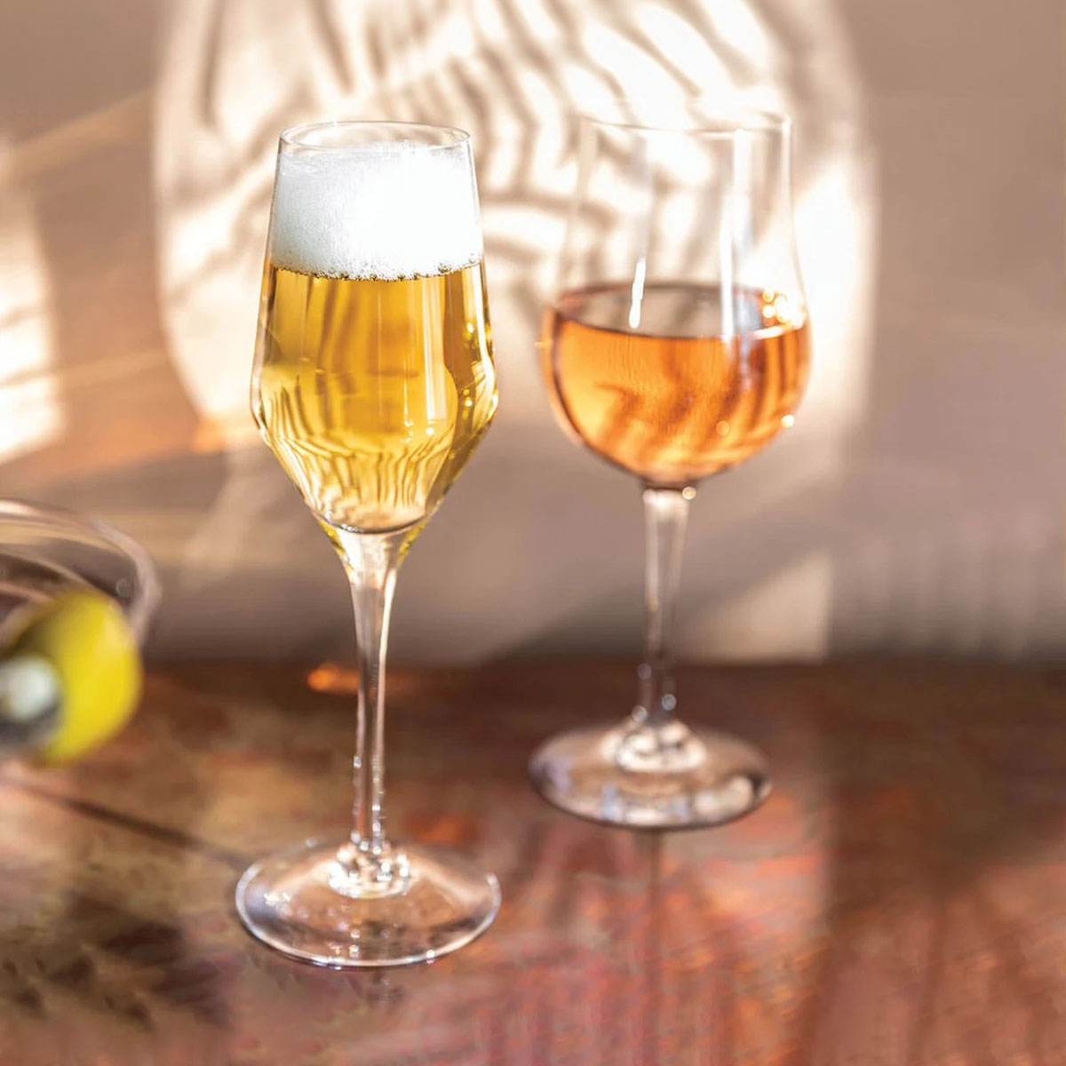 Simon Pearce Vintner Flute Wine Glass