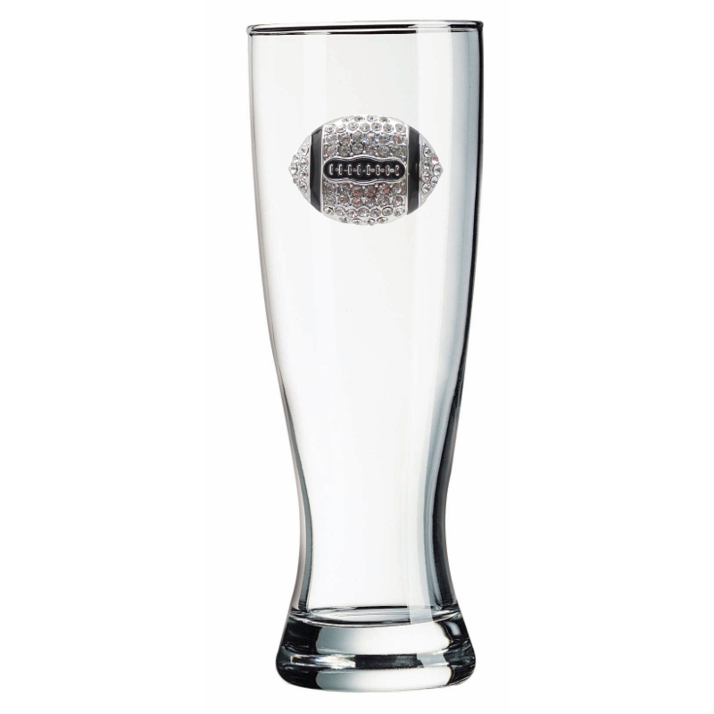 The Queens' Jewels Football Jeweled Beer Glass