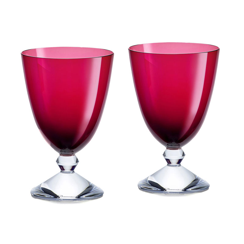 Baccarat Vega Red Glasses, Set of 2