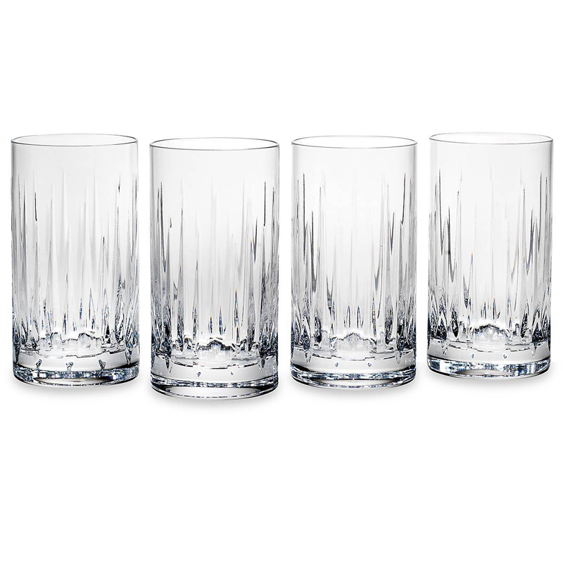 Reed and Barton Soho Crystal 4 Piece Highball Glass Set