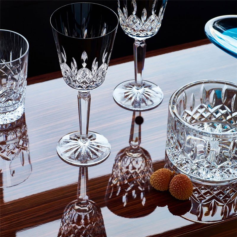 Waterford Lismore Black Goblet, Pair
