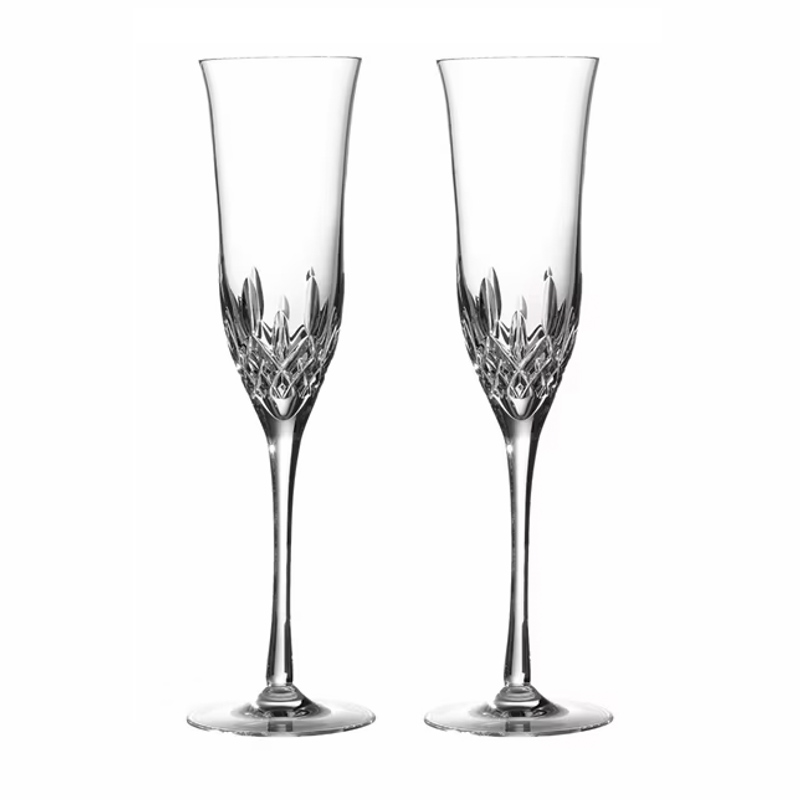 Waterford Lismore Essence Champagne Flutes, Pair