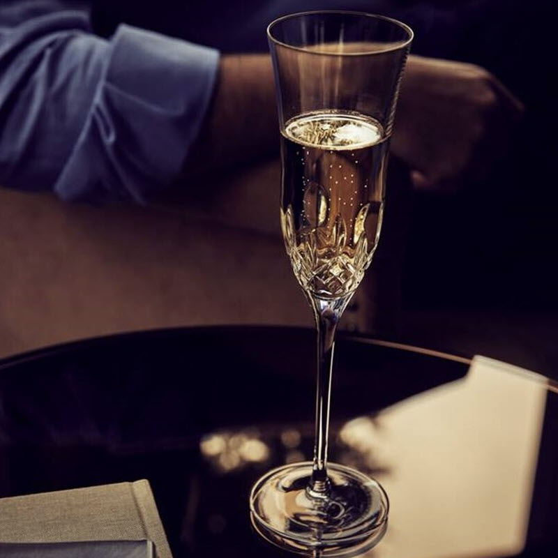 Waterford Lismore Essence Champagne Flutes, Pair