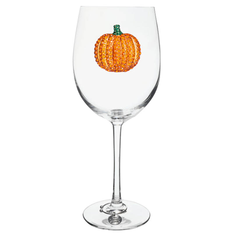 The Queens Jewels Pumpkin Stemmed Wine Glass