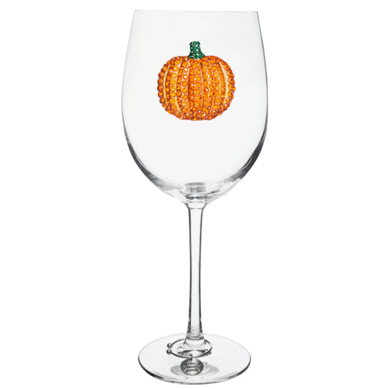 The Queens' Jewels Pumpkin Stemmed Wine Glass
