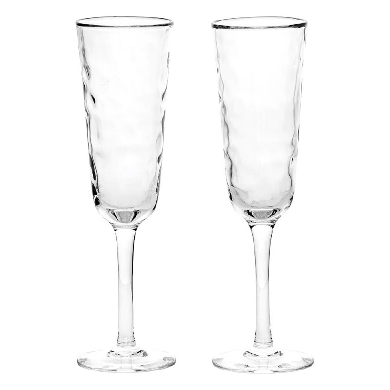 Juliska Puro Toasting Flutes, Set of 2