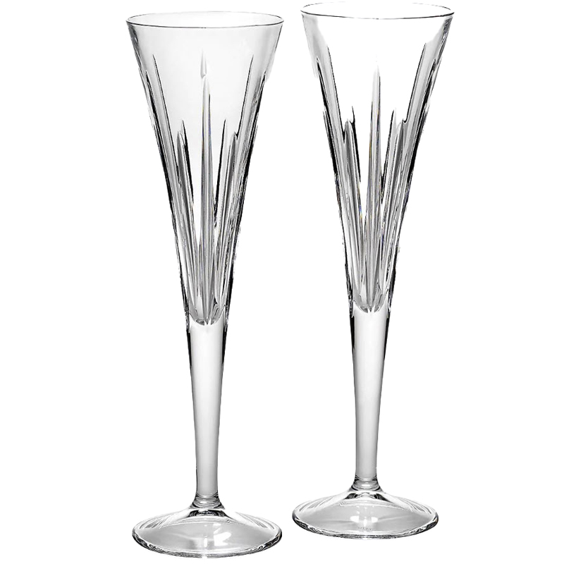 Reed & Barton Soho Crystal Toasting Flute Set, 2 Piece