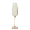 Estelle Iridescent Colored Champagne Flutes, Set of 6