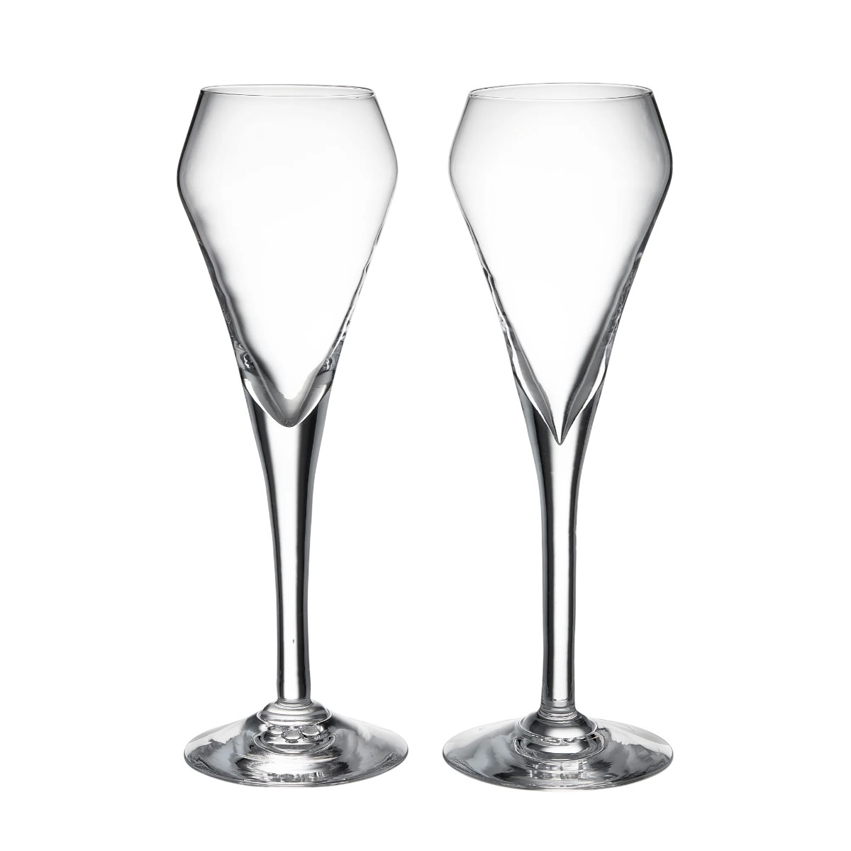 Simon Pearce Vintner Flute Glasses, Set of 2