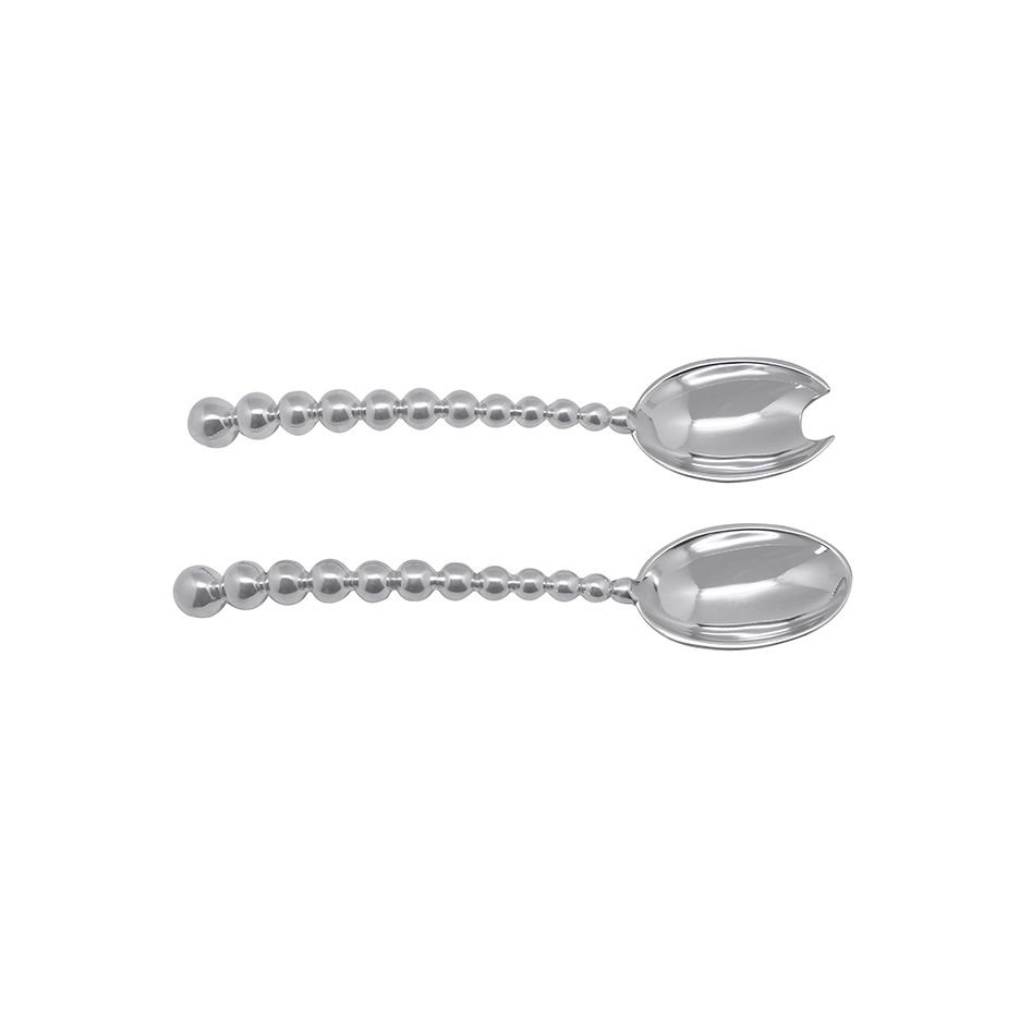 Mariposa Pearled Large Salad Servers