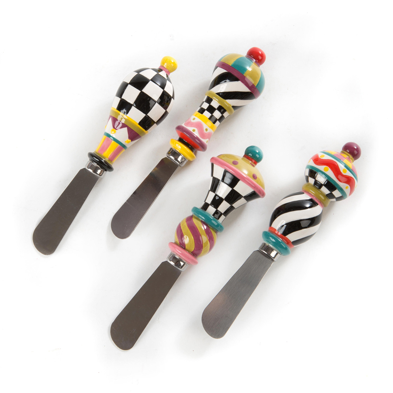 MacKenzie-Childs Jubilee Canape Knives, Set of 4