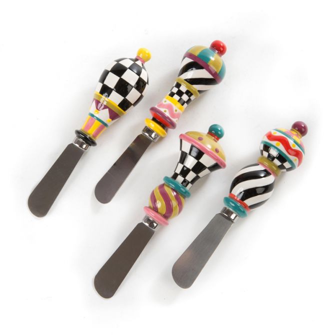 MacKenzie-Childs Jubilee Canape Knives, Set of 4