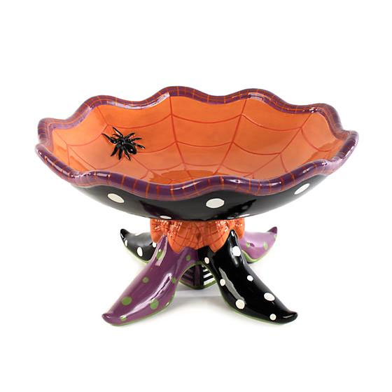MacKenzie-Childs Patience Brewster Witch's Shoe Footed Bowl