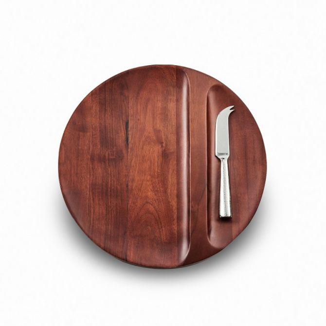 Mary Jurek Sierra Divided Wood Tray with Knife