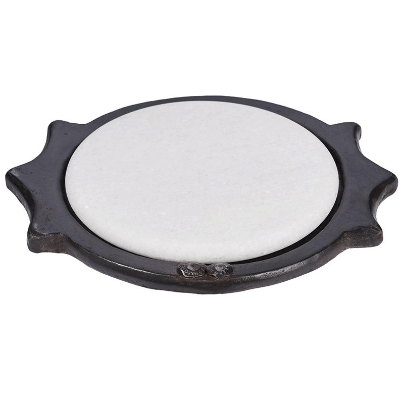 Jan Barboglio Basil Tray Wax Cast Iron Base Tray
