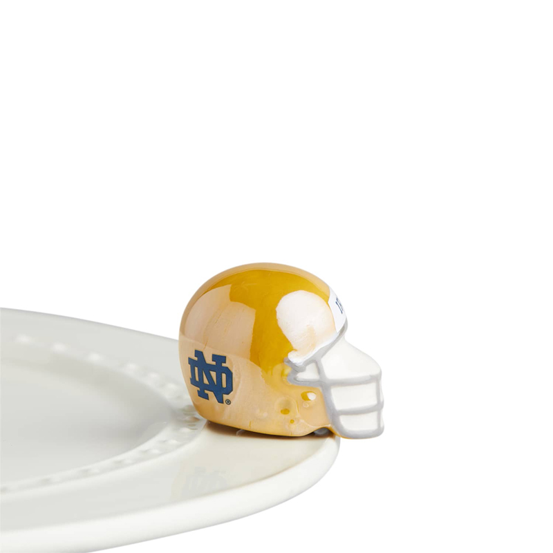 Nora Fleming Notre Dame Helmet Mini Borsheims