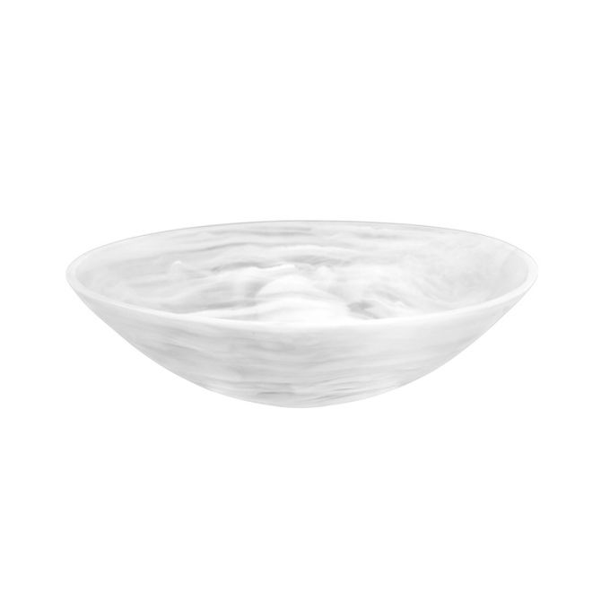 Nashi Medium Everyday Bowl, White Swirl