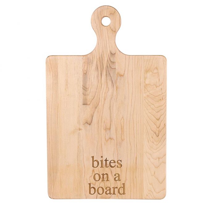 Maple Leaf At Home Bites on a Board Handled Artisan Board, 16"