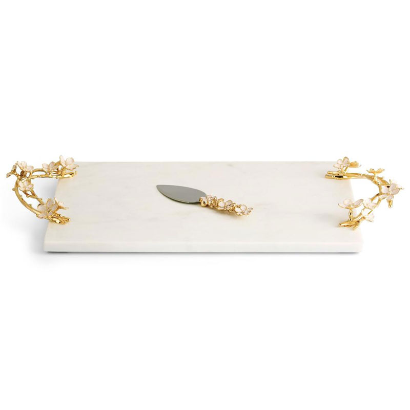 Michael Aram Cherry Blossom Cheese Board with Spreader