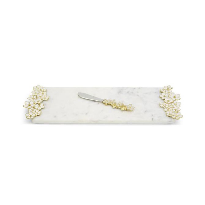 Michael Aram Cherry Blossom Cheese Board with Knife, Small