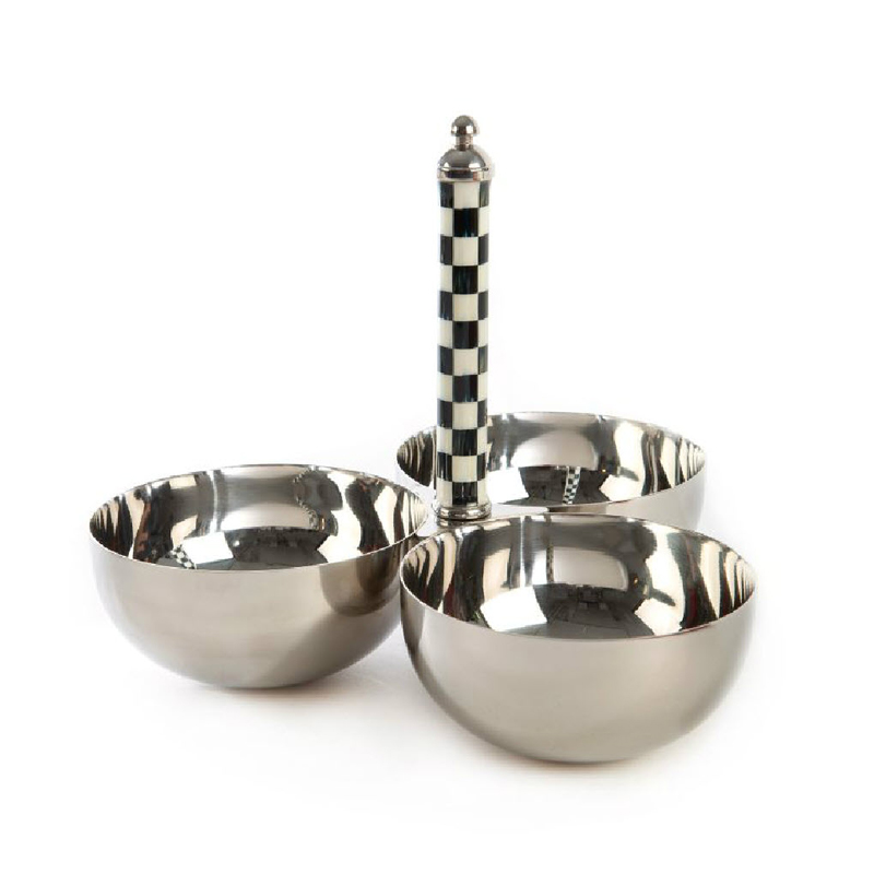 MacKenzie-Childs Courtly Check Supper Club Trio Bowl