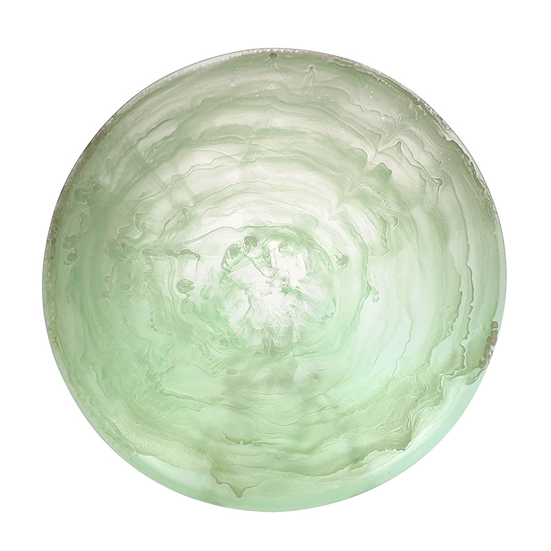 Nashi Resin Medium Everyday Bowl, Mint Swirl