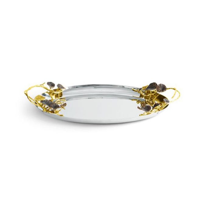 Michael Aram Monet's Garden Golden Sunset Oval Tray