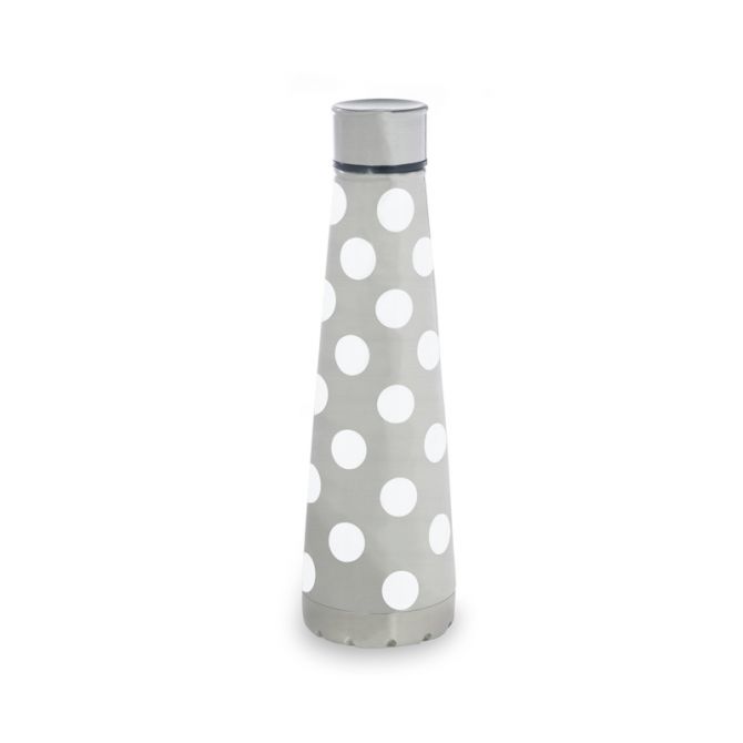 Kate Spade Stainless Steel Water Bottle, White Dot
