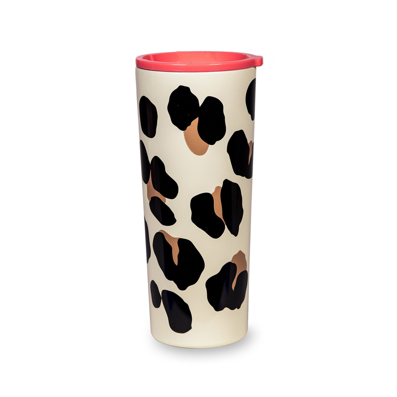 Kate Spade Stainless Steel 24oz Tumbler, Forest Feline