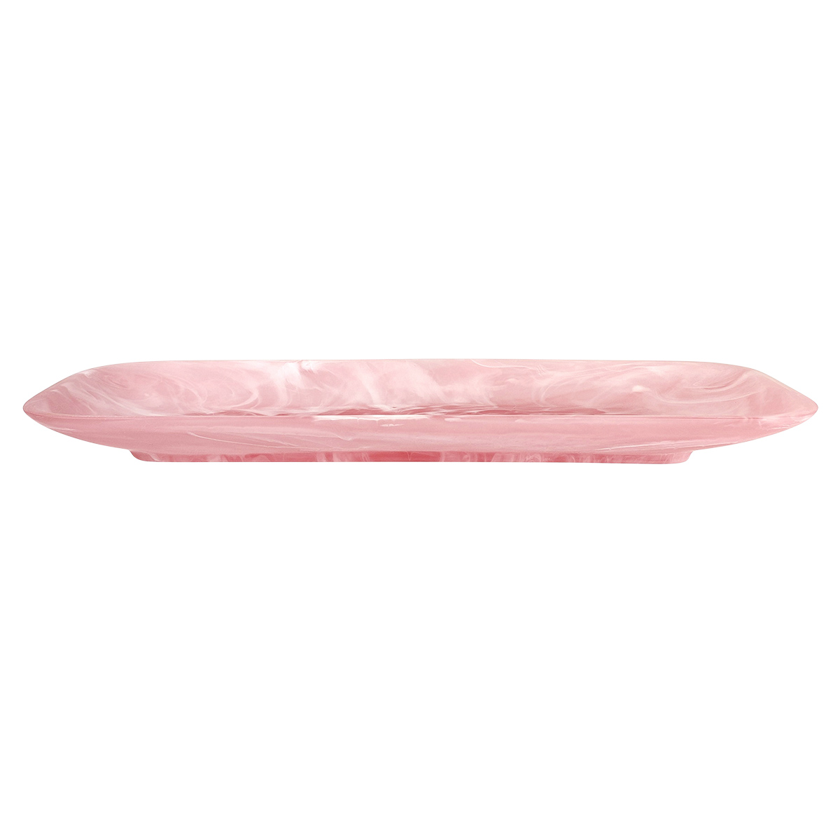 Nashi Classical Rectangular Platter, Pink Swirl