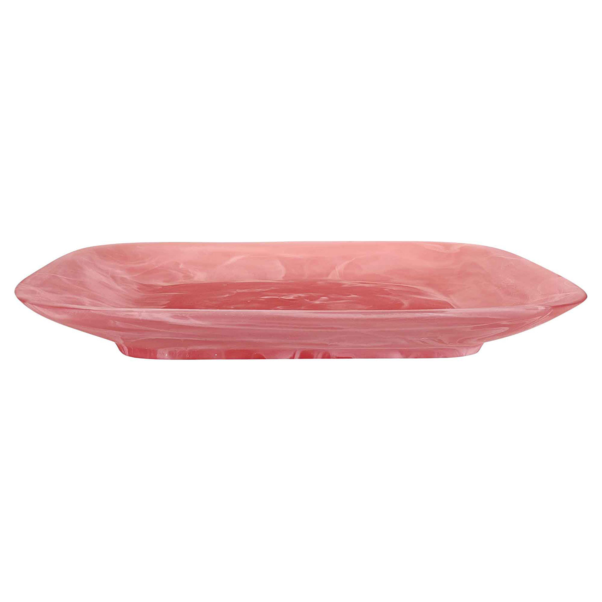 Nashi Large Square Tray, Pink Swirl