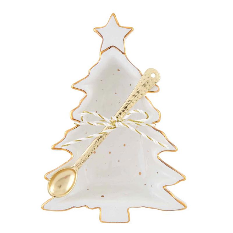 Mud Pie Gold Splatter Dip Cup Set, Tree