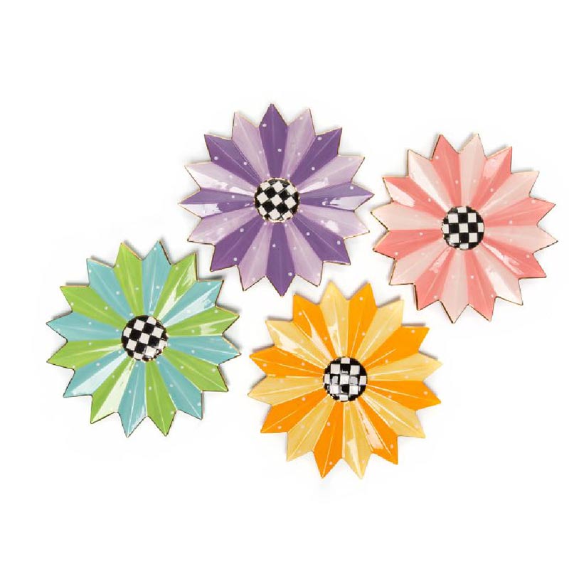 MacKenzie-Childs Cirque Dessert Plates, Set of 4